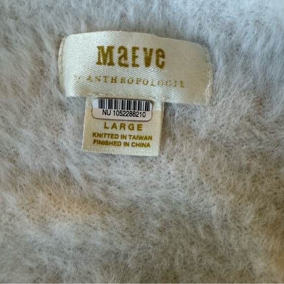 Maeve Scoop Neck Eyelash Sweater Tee L - Picture 10 of 12